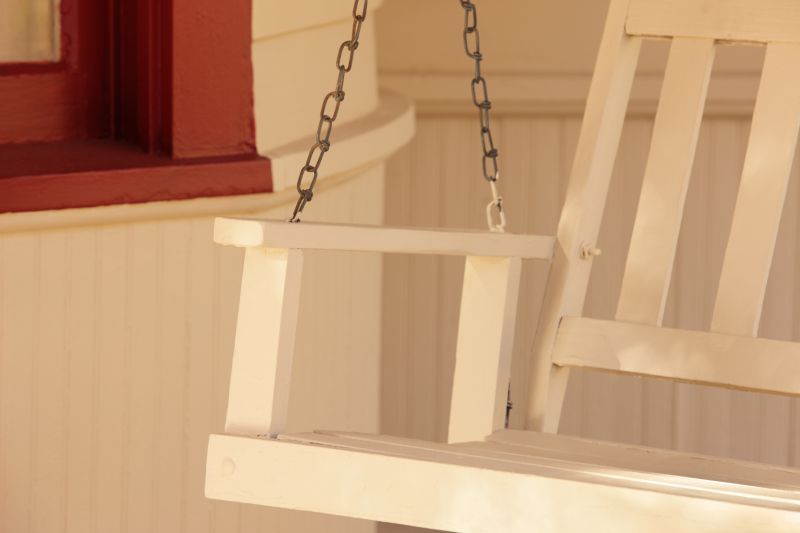 Restored Wrought Iron Porch Swing